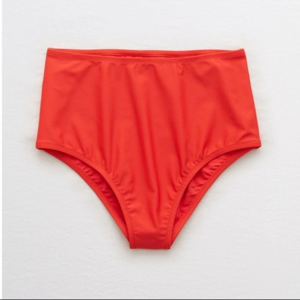 NWOT Aerie High Waisted Cheeky Bikini Bottom M